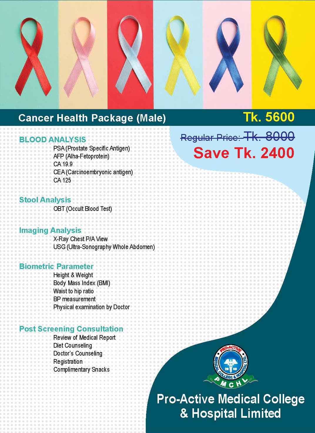 Cancer Health Package (Male)