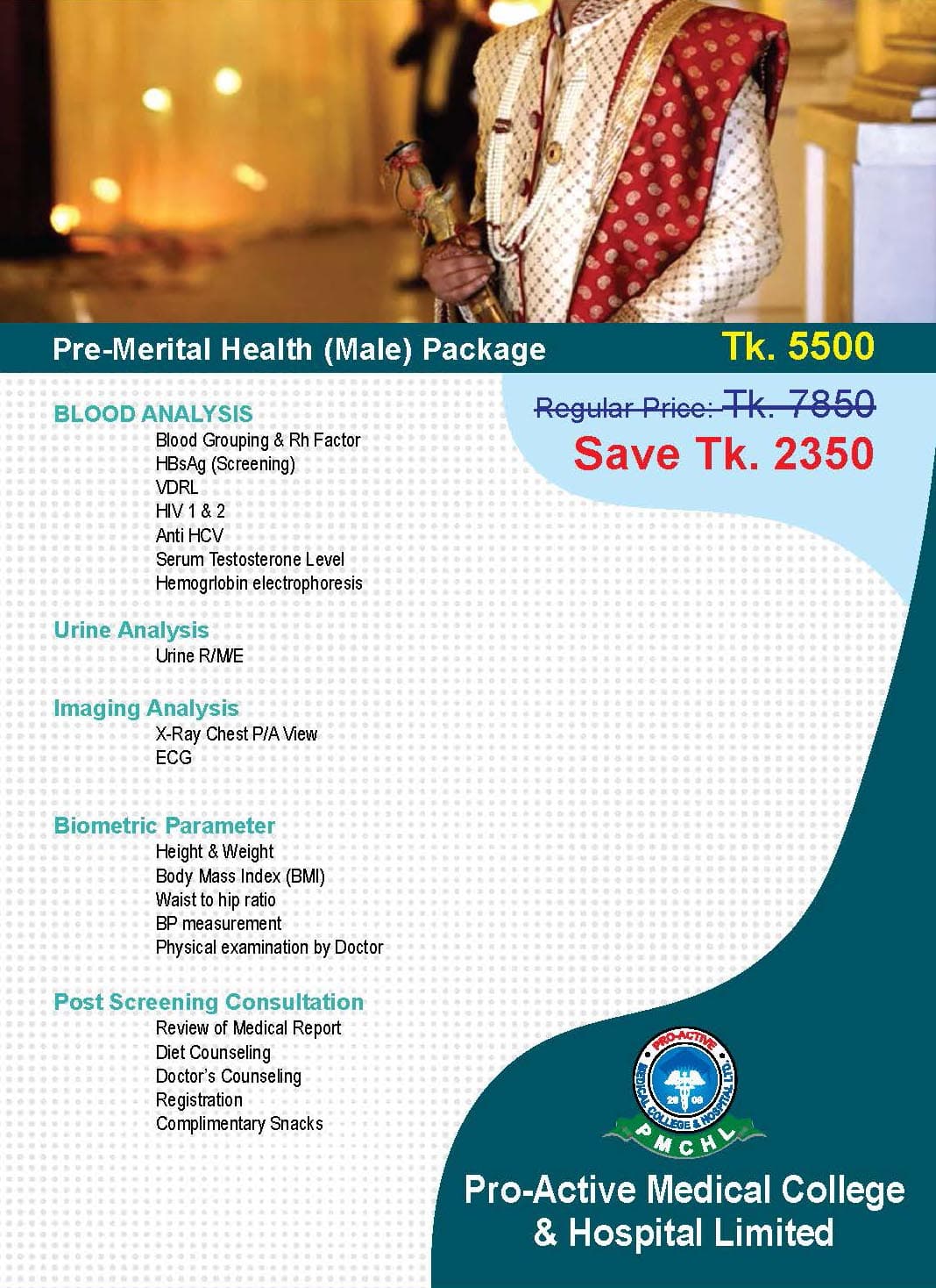 Pre-Marital Health (Male) Package
