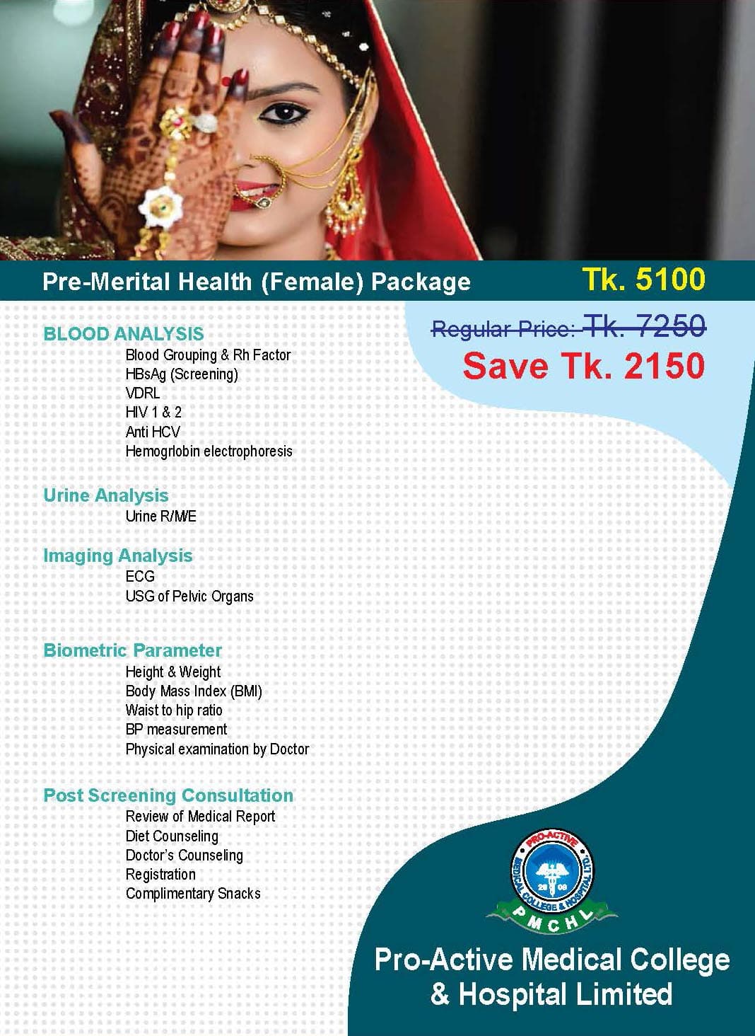 Pre-Marital Health (Female) Package